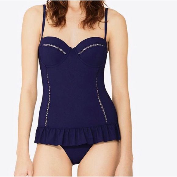 Tory Burch Other - Tory Burch Blue Flounce One Piece